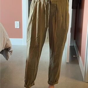 Wilfred Silk Green Drawstring Pants Size 2